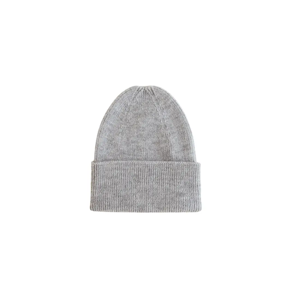 HVID newborn bonnet grey knit beanie by Citron Grenadine