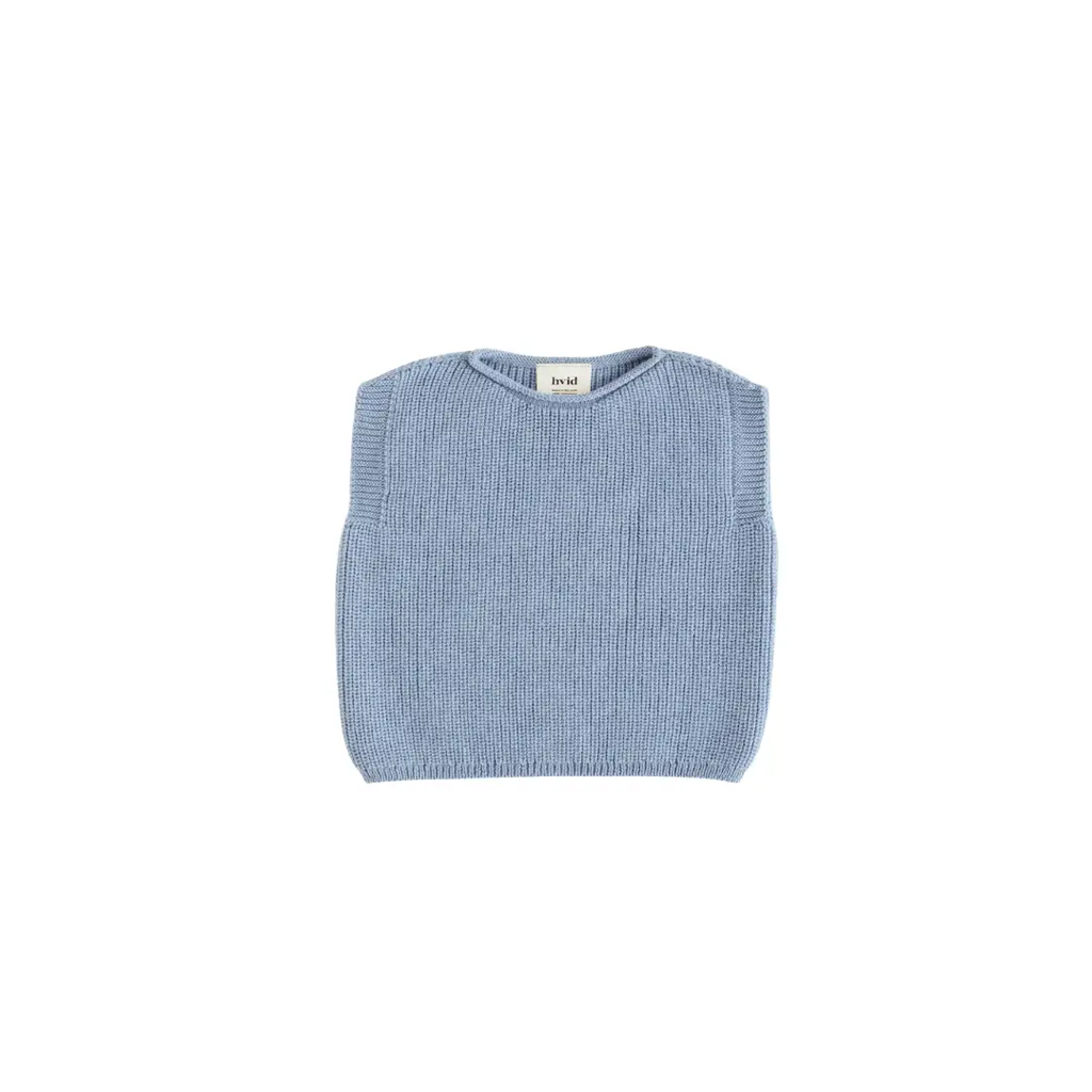 HVID Harvey light blue knitted sweater vest by Citron Grenadine