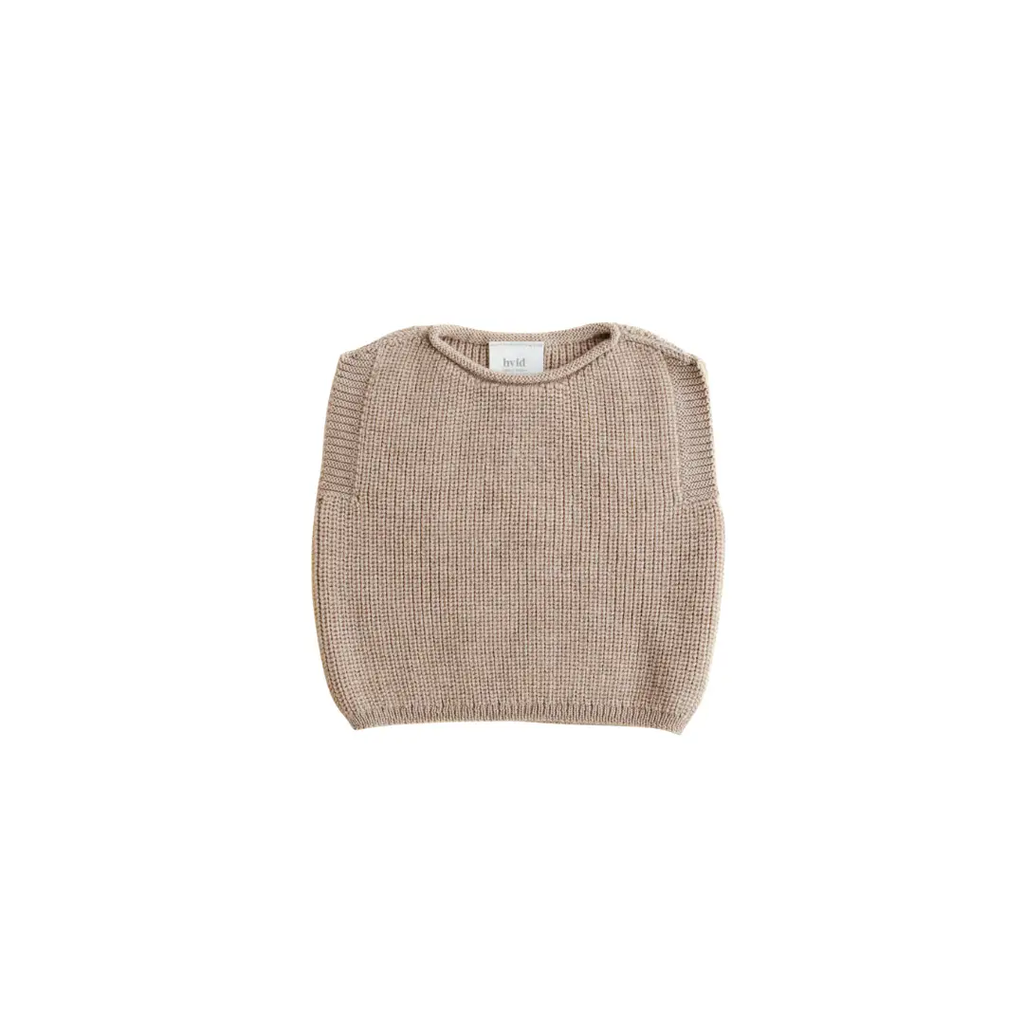 HVID Harvey knit sweater vest in sand color by Citron Grenadine