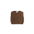 HVID Harvey mocha knit sleeveless sweater vest by Citron Grenadine