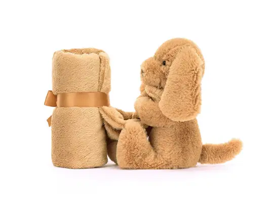 Jellycat bashful / toffee puppy soother by Citron Grenadine