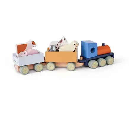 KIDSCONCEPT le train des animaux de la ferme 12m+ by Citron Grenadine