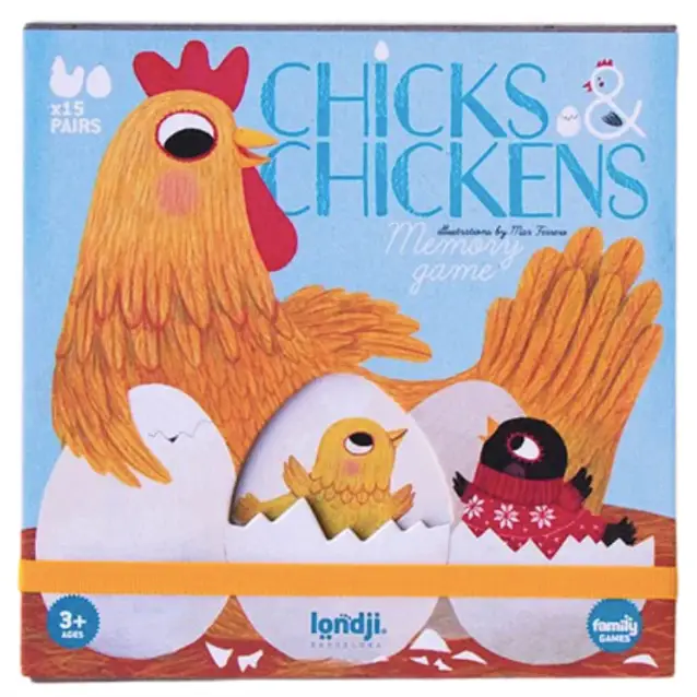 LONDJI memory game chicks & chickens +3 ans by Citron Grenadine