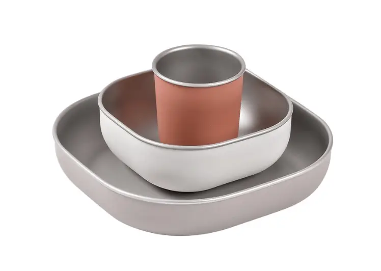 BÉABA Coffret repas inox micro-ondable / terracotta by Citron Grenadine