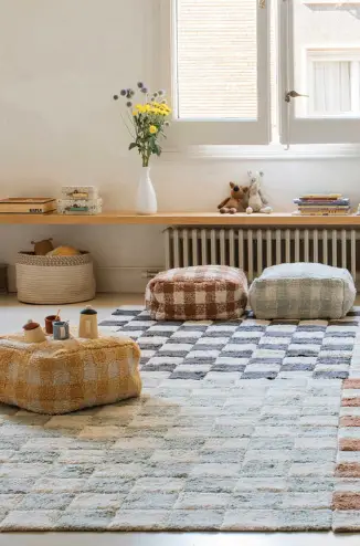 LORENA CANALS tapis lavable / kitchen tiles sage by Citron Grenadine