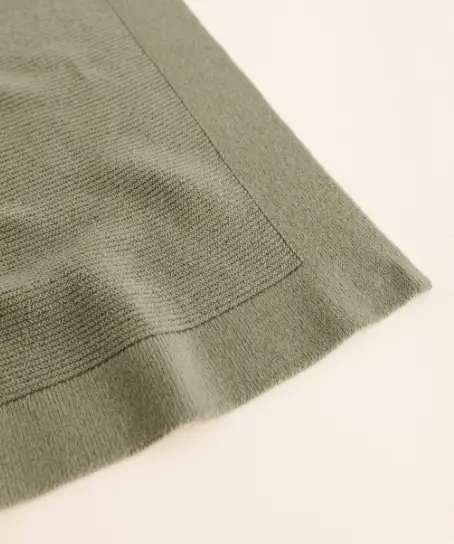 HVID Couverture bébé laine mérinos Gust artichoke – plaid naissance naturel by Citron Grenadine