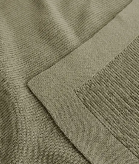 HVID Couverture bébé laine mérinos Gust artichoke – plaid naissance naturel by Citron Grenadine