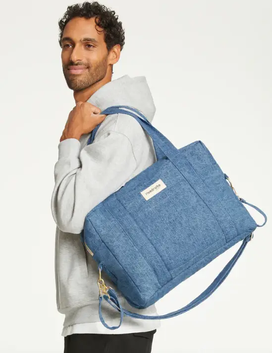 RIVE DROITE darcy sac-à-langer / denim clair by Citron Grenadine