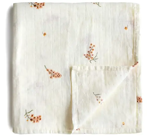 MUSHIE tetra en gaze de coton / flowers by Citron Grenadine