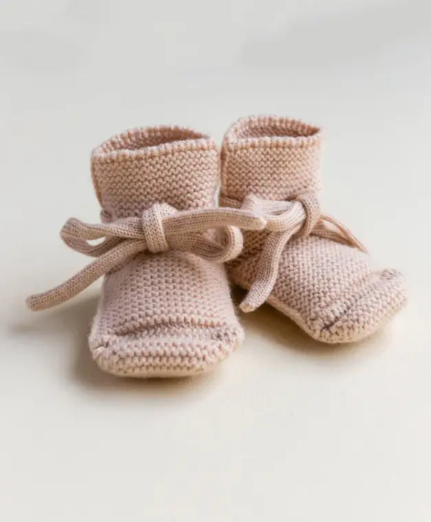 HVID chaussons booties / apricot by Citron Grenadine