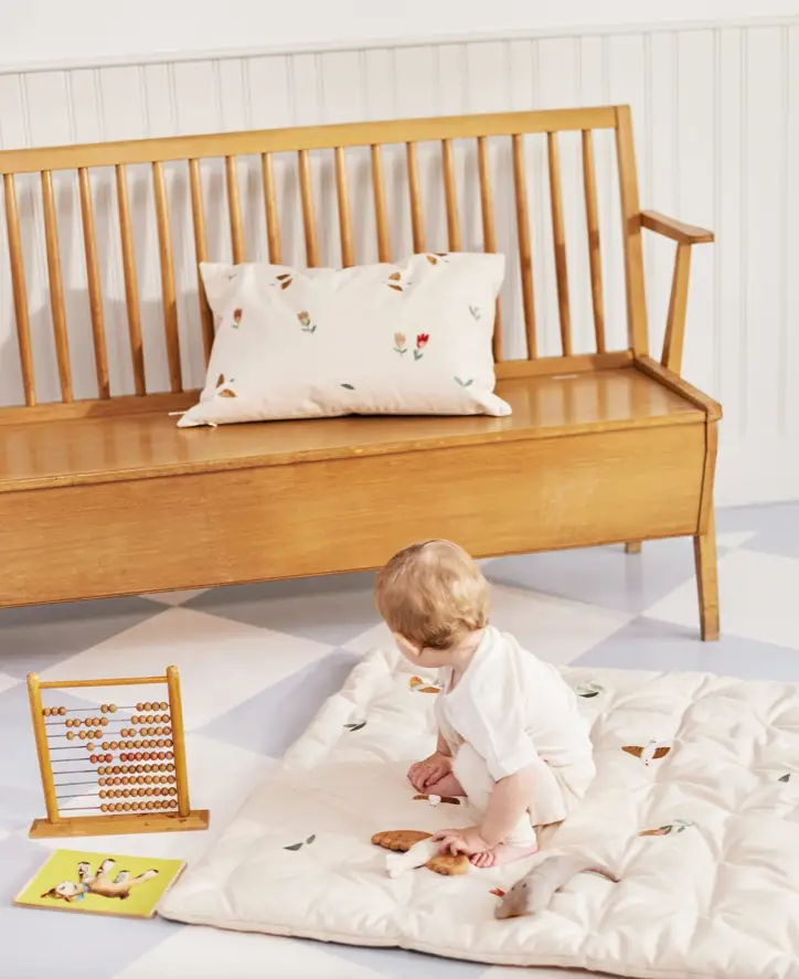 DEAR APRIL tapis de jeu / songbirds - Citron Grenadine | puériculture durable, conseil en boutique à Louvain-la-Neuve