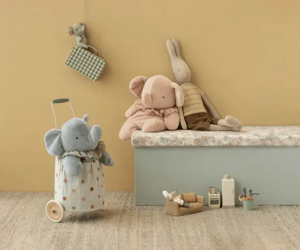 MAILEG elephant big / powder by Citron Grenadine