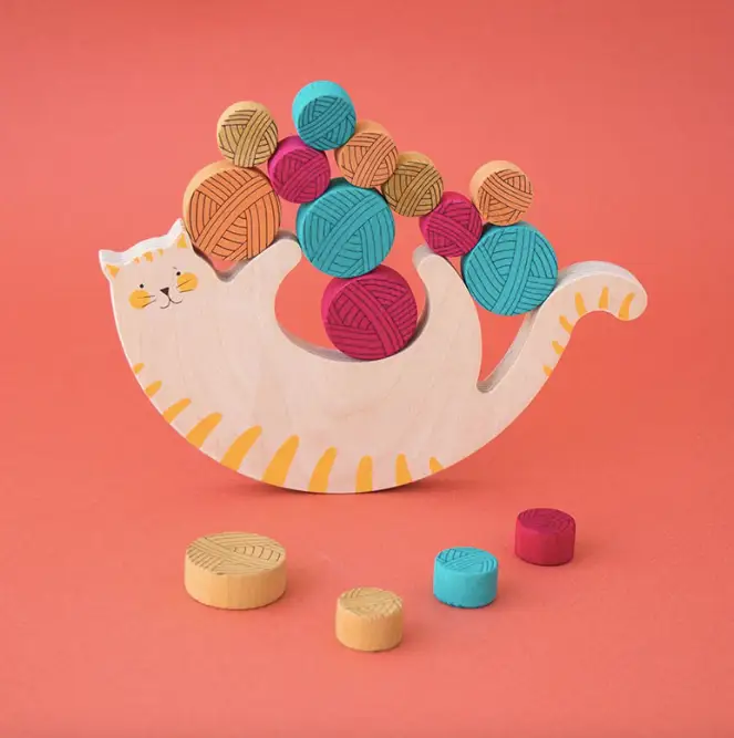 LONDJI wooden toy meow +4 ans by Citron Grenadine