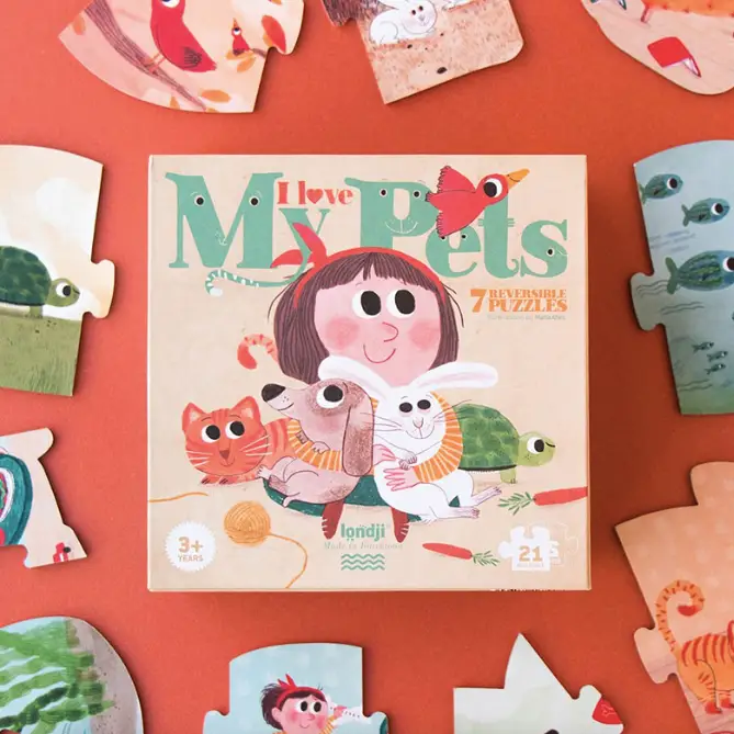 LONDJI puzzle i love my pets +3 ans by Citron Grenadine