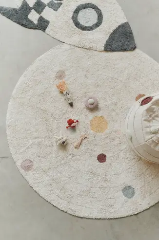 LORENA CANALS tapis lavable / play solar system by Citron Grenadine