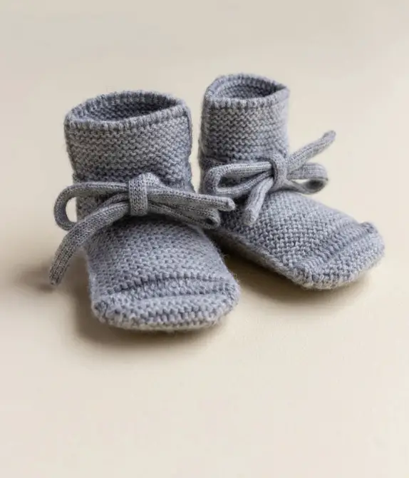 HVID chaussons booties / grey melange by Citron Grenadine