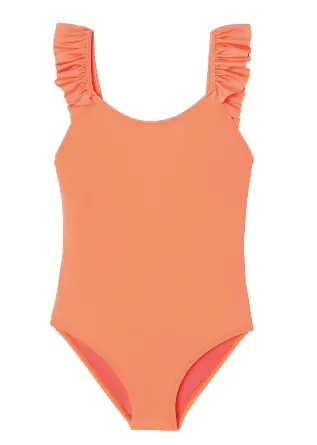 LISON PARIS bora bora maillot anti UV / corail fluo by Citron Grenadine