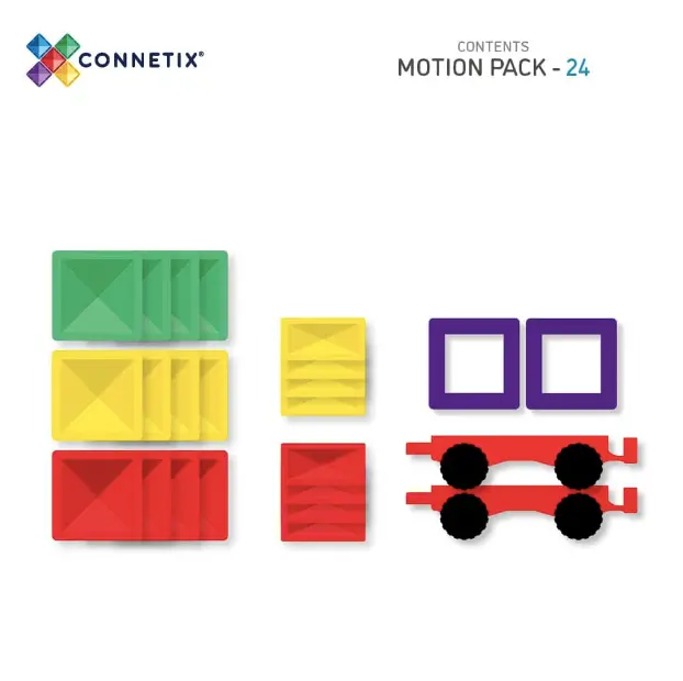 CONNETIX rainbow motion pack 24 pièces by Citron Grenadine