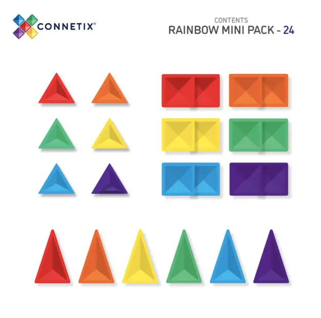 CONNETIX rainbow mini pack 24 pièces by Citron Grenadine