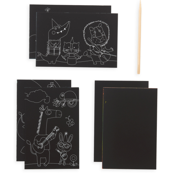 OOLY Mini Scratch & Scribble - safari +6 ans by Citron Grenadine