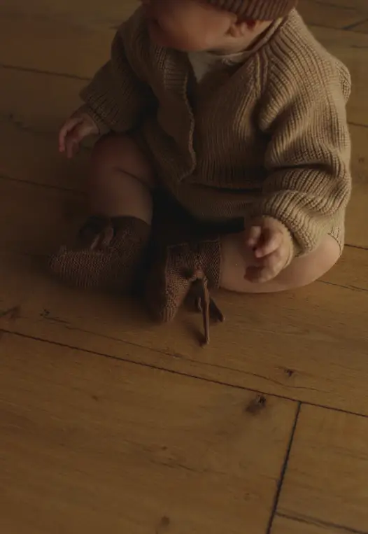 HVID chaussons booties / mocha by Citron Grenadine