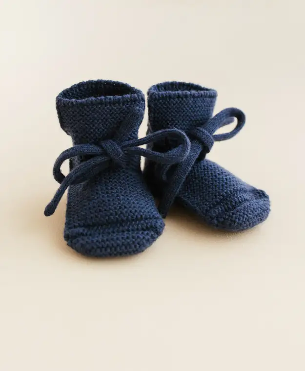 HVID chaussons booties / blue - Citron Grenadine | puériculture durable, conseil en boutique à Louvain-la-Neuve