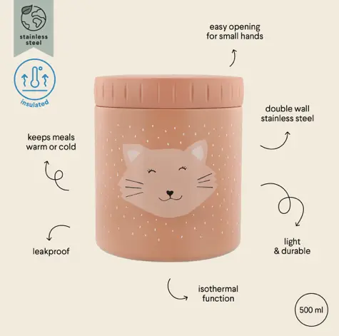 TRIXIE boite isotherme 500 ml / Mrs Cat by Citron Grenadine