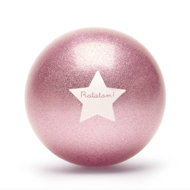 RATATAM ballon glitter rose 22 cm by Citron Grenadine