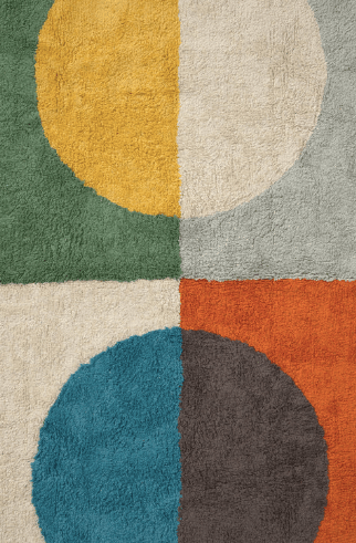 LORENA CANALS tapis lavable / illusion lens by Citron Grenadine