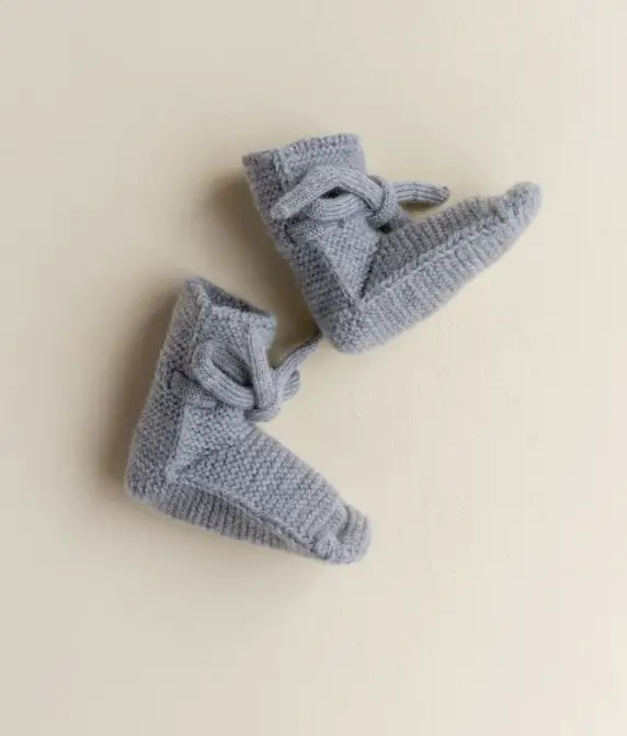 HVID chaussons booties / grey melange by Citron Grenadine