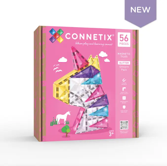 CONNETIX Glitter Unicorn Pack 56 pc by Citron Grenadine