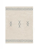 LORENA CANALS tapis lavable / ATLAS NATURAL VINTAGE BLUE by Citron Grenadine