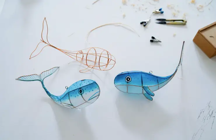 PETIT PAN petite baleine à suspendre by Citron Grenadine