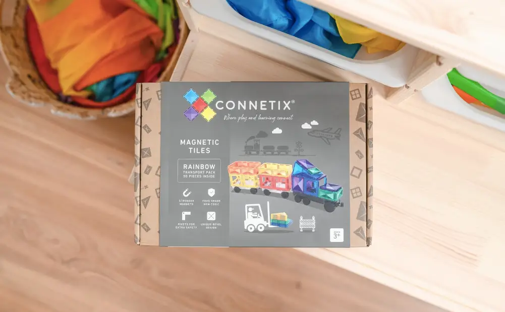 CONNETIX Rainbow Transport Pack 50 pc by Citron Grenadine