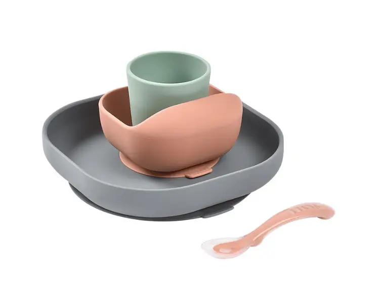 BÉABA Coffret repas silicone / mineral terracotta by Citron Grenadine