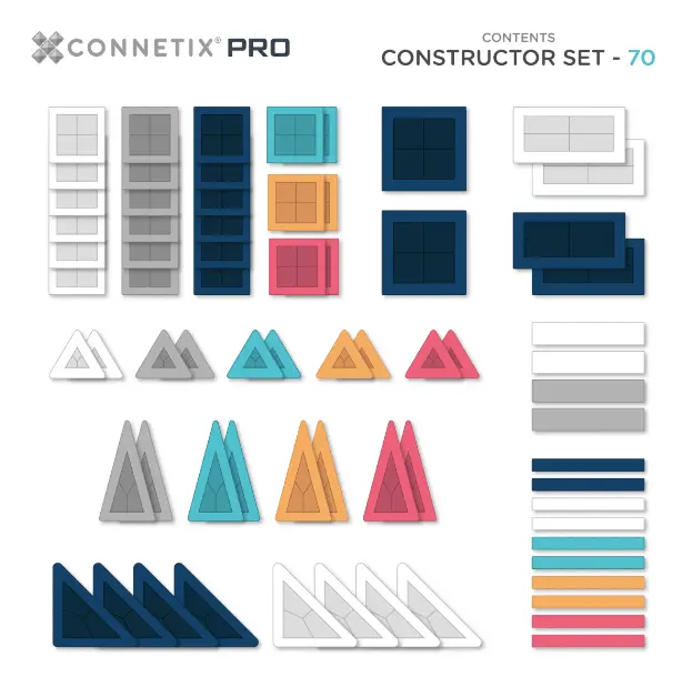 CONNETIX pro constructor set 70pc by Citron Grenadine