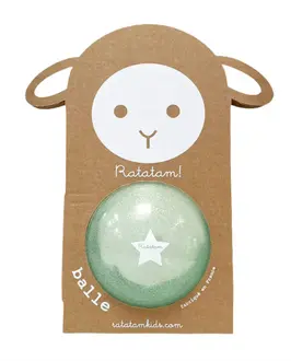 RATATAM ballon mouton bleu paillettes 10 cm by Citron Grenadine