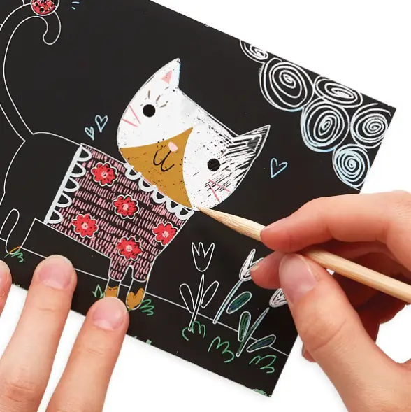 OOLY Mini Scratch & Scribble – Cutie Cats +6 ans by Citron Grenadine