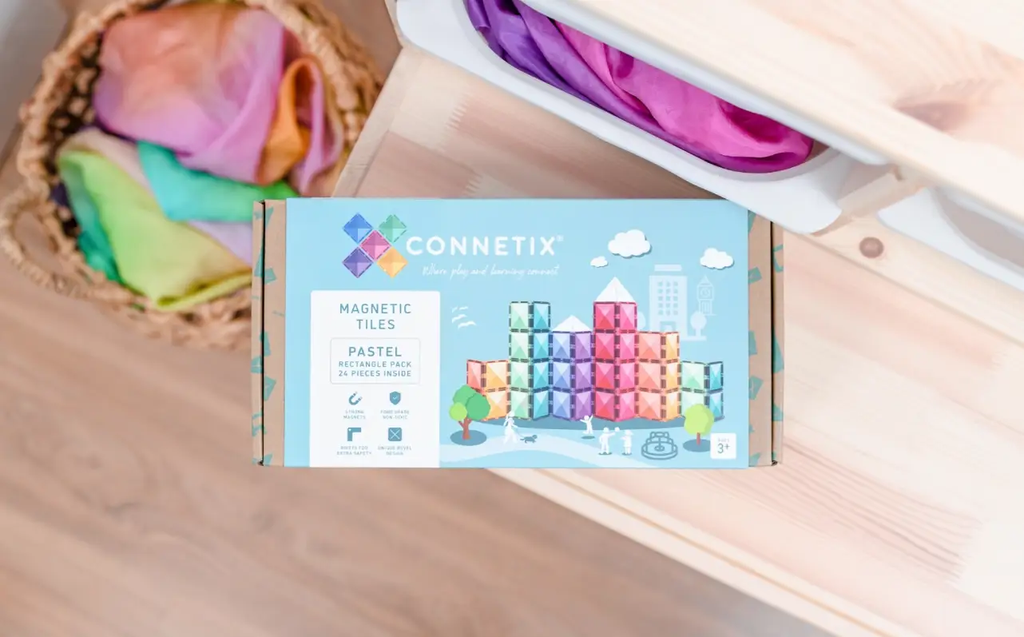 CONNETIX Pastel Rectangle Pack 24 pc by Citron Grenadine