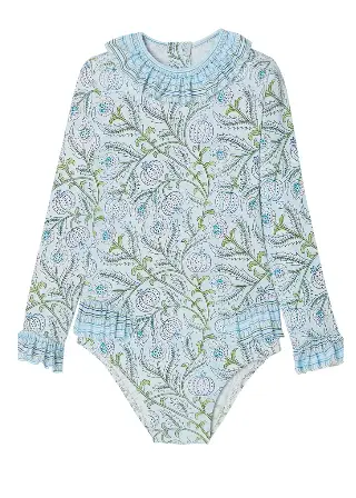 LISON PARIS poppy maillot anti UV / aqua vert by Citron Grenadine