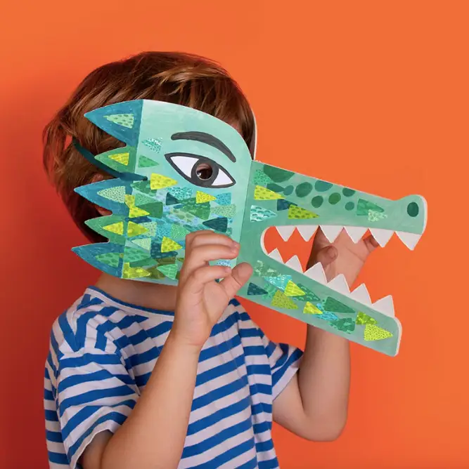 LONDJI masque et stickers be wild / crocodile +4 ans by Citron Grenadine