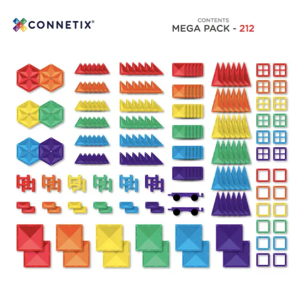 CONNETIX rainbow mega pack 212 pc by Citron Grenadine