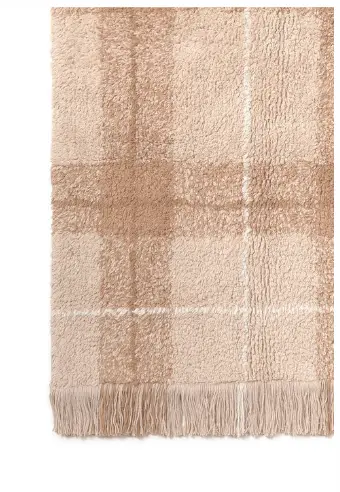LORENA CANALS tapis lavable / tartan rose by Citron Grenadine