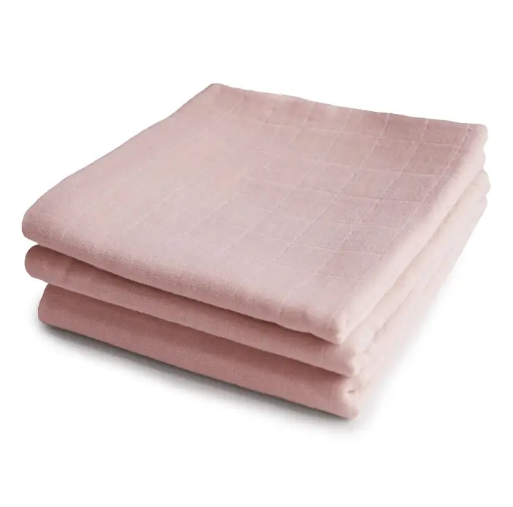 MUSHIE tetra en gaze de coton 3x / blush by Citron Grenadine