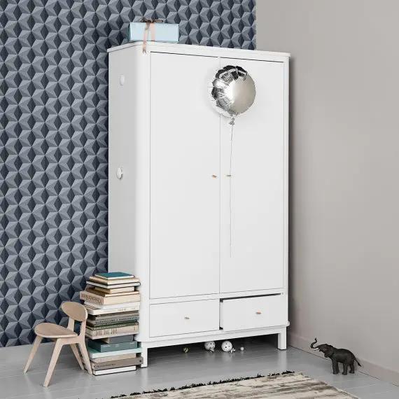 OLIVER FURNITURE Armoire 2 portes Wood by Citron Grenadine