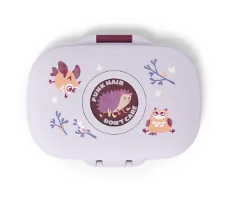 MONBENTO tresor gram / mauve owly by Citron Grenadine