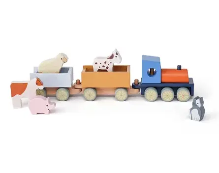 KIDSCONCEPT le train des animaux de la ferme 12m+ by Citron Grenadine