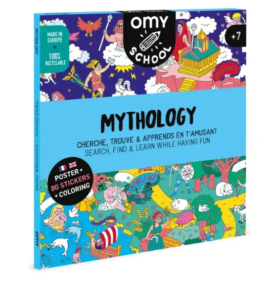 OMY poster school / mythology by Citron Grenadine