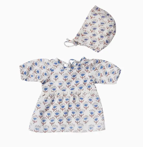 Bonheur du Jour Alezia Kerala Ecru Bleu by Citron Grenadine