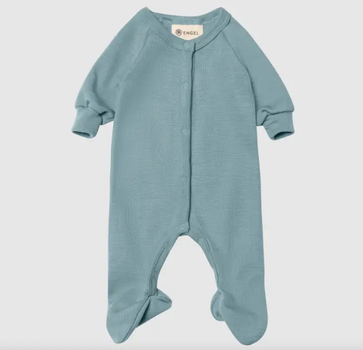 ENGEL NATUR pyjama en laine / bergblau by Citron Grenadine